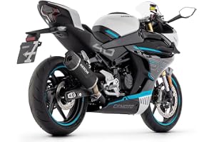 Arrow Indy Race Evo aluminium dark silver vit kol slutet kap" CF MOTO 450NX/SR '23 HOMOLOGAT ALUMINUM DARK INDY RACE Evo SILE