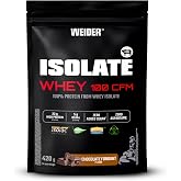Weider Isolate Whey 100CFM (420g) Chocolate Flavor, 100% Protein Isolate | Whey, 23g Protein/Serving, With Enzymes, No Added