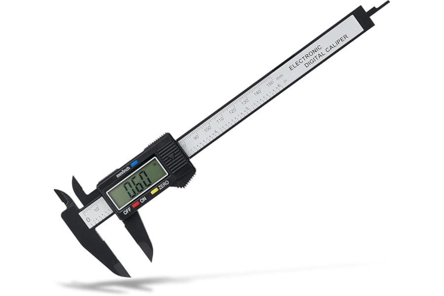 Digital Vernier Caliper, Adoric 0-6" Calipers Measuring Tool - Electronic Micrometer Caliper with Large LCD Screen, Auto-off Feature, Inch and Millimeter