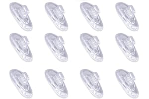EHOMIIII 6 paires de plaquettes de nez en silicone - Antidérapant pour lunettes - Transparent pour lunettes de vue et de soleil - Antidérapant - Plaquette de nez pour verres