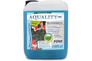 AQUALITY AQUARISTIK & GARTENTEICH AQUALITY Gartenteich Wasseraufbereiter Pond 3in1 (Macht aus Leitungswasser fischgerechtes Teichwasser - Mit Aloe Vera, Vitamine - Schleimhautschutz), Inhalt:5 Liter