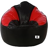 Amazon Brand - Umi. Muddha XXXL Bean Bag Cover (Without Beans) Color-Black and Red