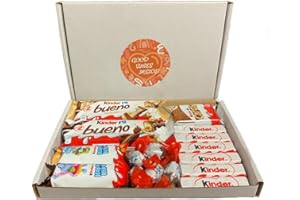 TONET Kinder Chocolate Hamper Gift Box - Kinder Bueno - Kinder Cards - Happy Hippo - Variety Box (16)