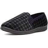 Mens Twin Gusset Navy Slipper