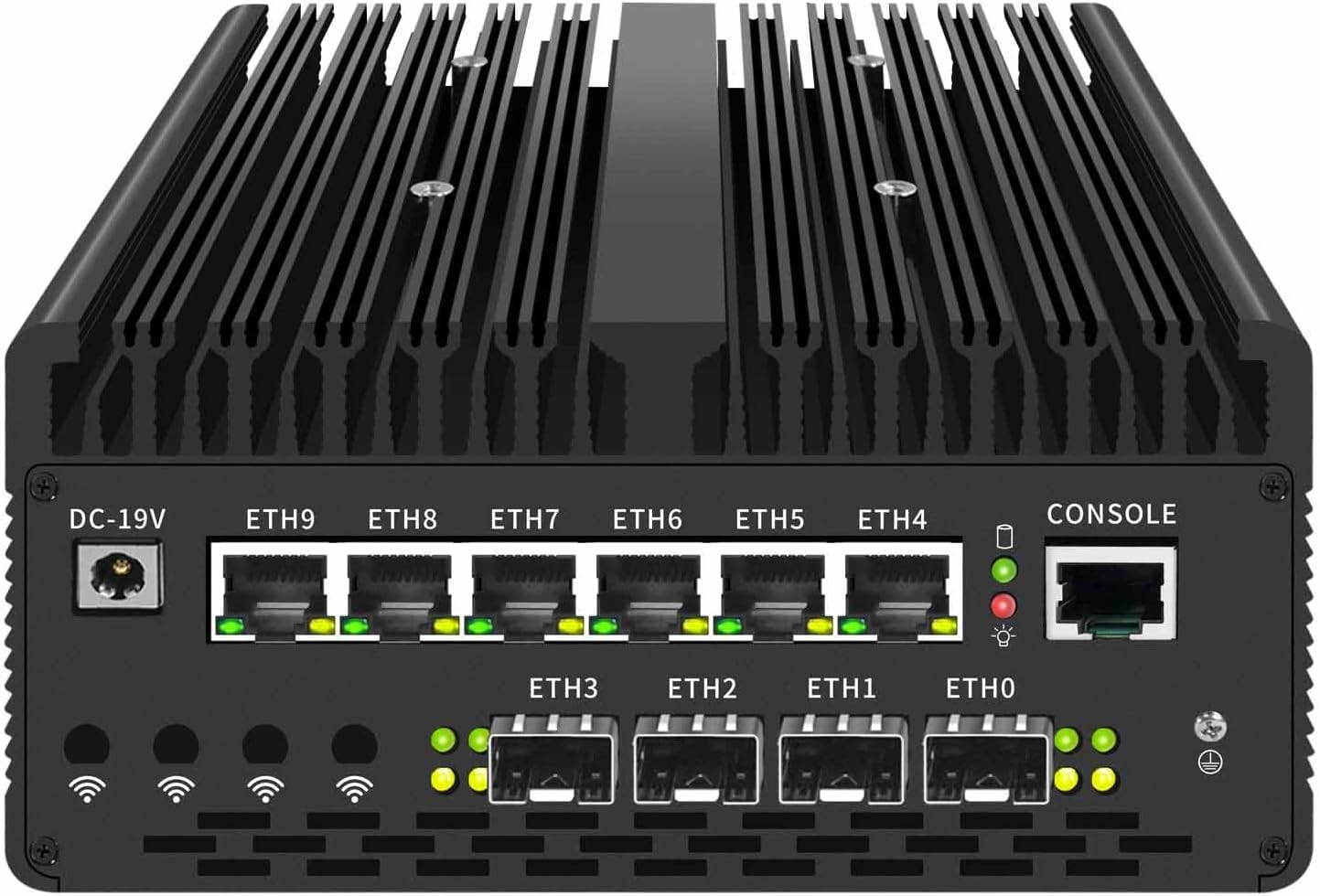 PcZinophyte Ultra 9 185H Firewall Mini PC 4x 2x 10G SFP 6 * 2.5G LAN vPro Thunderbolt 4 2xNVMe Home Lab Server