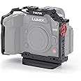 Tilta GH6/GH7 Cage, Full Camera Cage Compatible with GH6/GH7 with Bottom Plate - Black TA-T15-FCC-B
