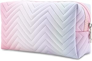 Boobeen Bolsa de Maquillaje Grande Bolsa de Maquillaje con Cremallera Neceser de Viaje, Organizador Cosmético Impermeable Bolsa de Maquillaje para Mujeres y Niñas, Plegable