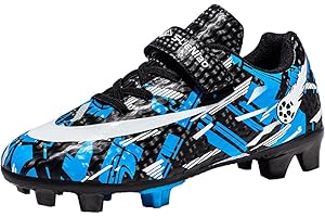 VTASQ Chaussures de Football Garçon Professionnel Crampons Spike Antidérapant Athlétisme Entrainement Enfant Chaussure de Foot Adolescents Fille Chaussures de Sport