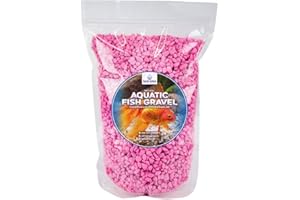 Sakana Magenta Fluorescent Fish Gravel - Tropical Decorative Fish Tank Stones (5kg)