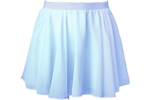 Aislor Falda Corta para Niñas Falda de Patinaje Danza Plisada Elástica A-Line Falda Casual Escolar Animadora Ropa de Patinador Bailarina Chica Baile Jazz