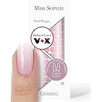 Original Miss Sophie Nagelfolien I 24 ultra-dünne Nagellack-Streifen mit Farbverlauf Rose Babyboomer I Für Finger- & Fußnägel
