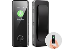 64GB Digital Voice Recorder, KINPEE Mini Recorder Audio Sound Recorder Portable MP3 Dictaphone for Lecture Meeting Rechargeable Small Audio Recording Device Voice Activated Recorder for Interview