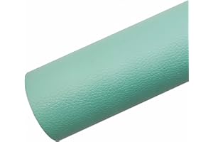Surriba Cuero para Manualidades, Polipiel Asiento Moto Cabeceros Sofás Cuadros Scrapbook 50 * 120cm Verde Lago