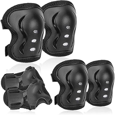 Set Protezioni Besmall Per Skate, Bici E Roller: Ginocchiere, Gomitiere E Polsiere, Taglia Unica Regolabile - Foto 4