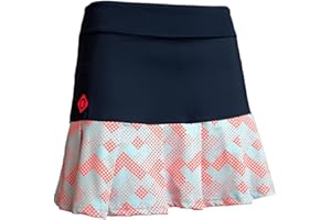 Izas Cantal Skirt Falda de Pádel para Mujer con Pantalón Interior. Mini Falda Elástica y Transpirable con Plisado y Múltiples Bolsillos. Color Verde