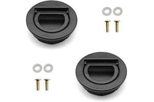 KLEHOPE Poignee Meuble, 2 Pièces Poignee de Meuble avec Kit D'Installation, Marine Poignée pour Tiroirs, Armoires, Yachts Marins, Coiffeuses