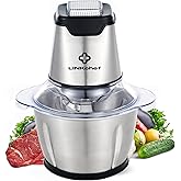 Mini Food Chopper LINKChef 400W Food Processors, Vegetable Chopper Electric, 1.2L Stainless Steel Bowl, Baby Food Chopper wit