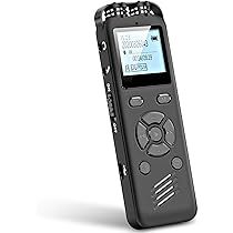 Hinne Registratore Vocale Da 80 G Attivato Vocalmente 3072 Kpbs HD 720° Microfono Surround Con Cuffie, Cavo Dati Per Appunti Personali, Riunioni, Discorsi (grigio