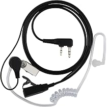 Walkie-Talkie Headset Mit PTT-Taste – 2-polig, 150 Cm – Kompatibel Mit Baofeng UV5R, Kenwood & Mehr – Für Sicherheit & Events