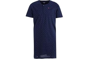 Henry Terre Męska koszula nocna krótka koszulka do spania letnia koszulka do spania rozmiar M-3XL