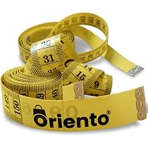 Metro flessibile a doppio lato Cucito Metri a nastro per Misurare la Circonferenza del Torace e Della Vita, 150cm Bianco