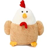 &Ouml;zg&uuml;ner Oyuncak Peluş Tavuk 40 cm - Yumuşak &Ccedil;iftlik Hayvanı Peluş Oyuncak - &Ccedil;ocuklar İ&ccedil;in B&uuml;y&uuml;k Boy Peluş