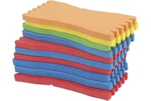 MagiDeal 10 Pièces Planche de Fil Pêche en Mousse, Plaque Ligne à Pêche, Bobine d'Enroulement, Enrouleurs de Lignes de Pêche 11,8 x 4,6cm pour Pêche, Accessoire de Fils Leurre