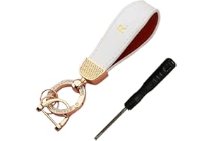 ZTANRWQ Porte-Clés En Cuir Avec Strass Scintillants Porte-Clés De Voiture Avec Porte-Clés Amovible En Alliage Pour Clés De Voiture/Bureau/Maison Homme Femme