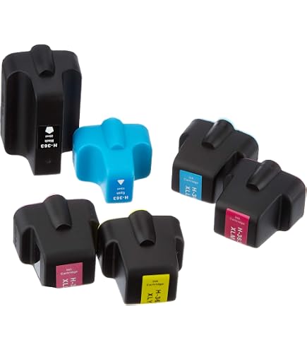 Lot De 6 Cartouches D'Encre Compatibles HP363 - Pour Photosmart C7100 - Multicolores