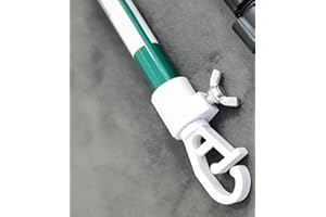 DevWoo Paños de metal galvanizado normal para lavado de jardín, barra extensible para exteriores, soporte de lavandería, barra extensible telescópica fuerte