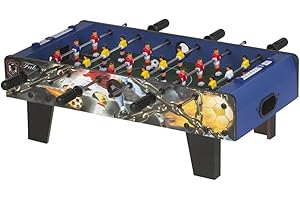 COLORBABY - Stół do gry w piłkarzyki z drewna, niebieski, stół Cbgames, 3 lata do 99 lat