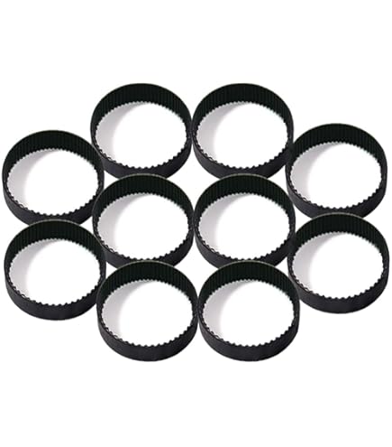 Cinghia Dentata Chiusa T5 – Larghezza 10mm, Lunghezza 590mm (118 Denti). In Poliuretano Con Rinforzo Tessuto, Resistente A Olio E Grassi. Ideale Per Ricambi Meccanici.