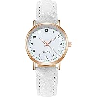Elegante orologio da polso da donna con cinturino in pelle