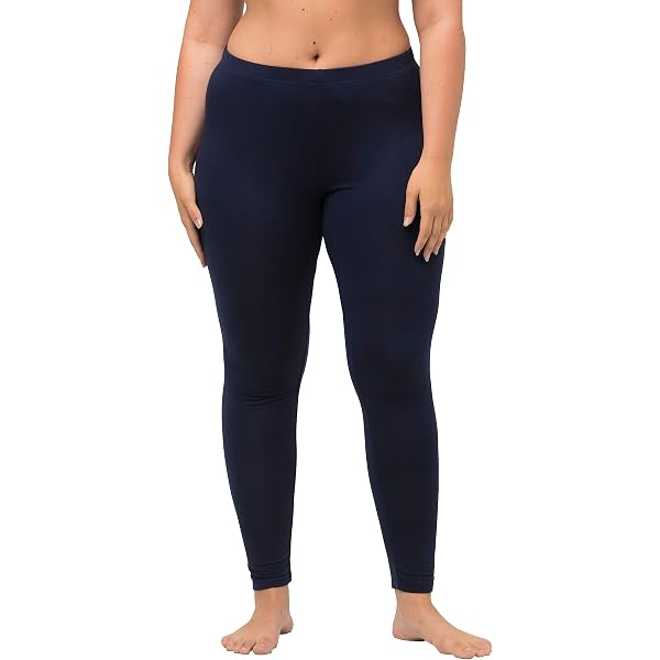 Leggings Femme Ulla Popken - En Coton Élastique, Coupe Slim, Taille Élastique, Confortables Et Certifiés Oeko-Tex