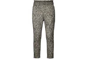 CHARBONNIER ELEVATE YOUR STYLE Girls Denim Jeans, Cheetah Print, Skinny & Loose Fit Options with Adjustable Elasticated or Regular Belt, Button & Zip Closure, 5 Pockets