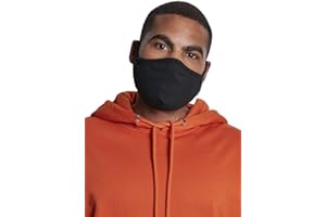 BUILD YOUR BRAND Urban Classics Unisex-Adult Cotton Face Mask 2-Pack Alltagsmaske, Black, one size