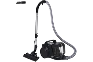 Hoover HP2 - Aspiradora sin Bolsa Potente y compacta - para alfombras y Suelos Duros - Trineo con Cable - Filtro EPA - Depósito 2,5 L - Accesorios Integrados - Radio de acción 10 m - 850 W [HP2Z10A]