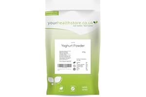 yourhealthstore Premium Yoghurt Powder 400g, 100% Pure, Low Fat, No Additives, (Recyclable Pouch) This is not a Yoghurt Starter, use as a flavouring.