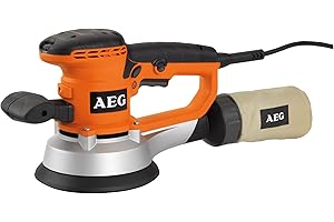 AEG EX150 ES Levigatrice Roto-Orbitale 440 W, Include 3 Dischi Abrasivi (Grana 80), Sacchetto Raccogli-Polvere