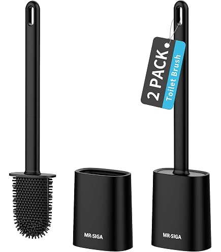 Brosse WC HOMEASY En Silicone Avec Support Acier Inoxydable | Nettoyage Facile Et Hygiénique