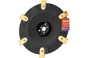 FOURSHOW Coupe Plus Efficace : Plaque de Coupe pour Robot Tondeuse + 6 Lames de Rechange compatibles avec Husqvarna G3-P15, Automower 305, 310, 315, 315x, 405,410, 415x, 435, 535 AWD Disque à tronçonner