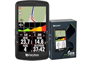 Bryton Rider S810 Ciclocomputer GPS con display a colori da 3,5" in vetro curvo 2.5D, 50 h di autonomia, mappa Europa offline, navigazione svolta per svolta, ANT+/BLE, Strava Live Segment
