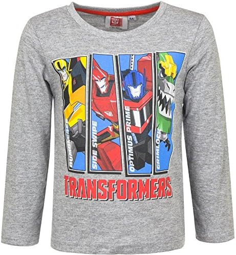 Transformer Optimus Prime Boys Long Sleeve Multi Colour 3-8yrs (4 Years, Grey)