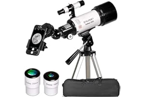 SLOKEY DISCOVER THE WORLD Slokey Teleskop Astronomie 16x-120x, Einfach zu Montieren, Geeignet für Kinder und Anfänger Erwachsene - Mit Handy-Adapter - Teleskop für Mond und Planeten