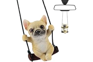 FainFun Divertente ciondolo per specchietto retrovisore auto, decorazione per specchietto retrovisore, ornamenti carini, statuetta, porte, casa o ufficio, regali (giallo)