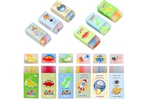 MLLTECH Gomme da cancellare 6 pezzi per bambini, gomma con motivo Gomma divertente con intarsi per la scuola a casa, gomme per l'ufficio materiale scolastico cancelleria gomma per regali per bambini studenti