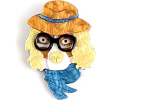 BUREI Spille acriliche animali per le donne,Premium qualità animali acrilico spilla colorata individualità spilla gioielli