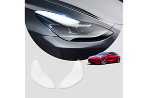 LALAIJDOU Front Headlight Clear Protective Film (PPF) Compatible with Tesla Model 3 / Model Y, Headlight Overlays Protective Film Model 3/Y Headlight Protective Film