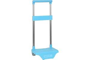 Safta Chariot pour sacs à dos scolaires, pliable, léger, résistant avec poignée et roues amovibles