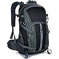 Mornyray Hiking Backpack, 40L Waterproof Men Women Outdoor Travel Rucksack for Trekking, Camping, Walking, Travelling, Mountaineering with Rain Cover